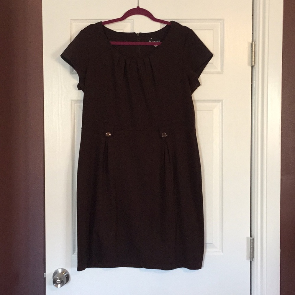 Brown dress knee lenght